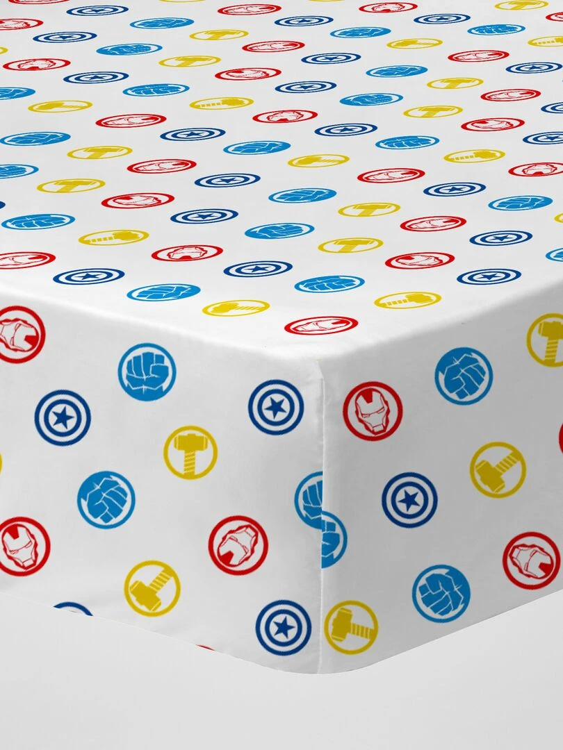 Drap housse 'Marvel' Blanc