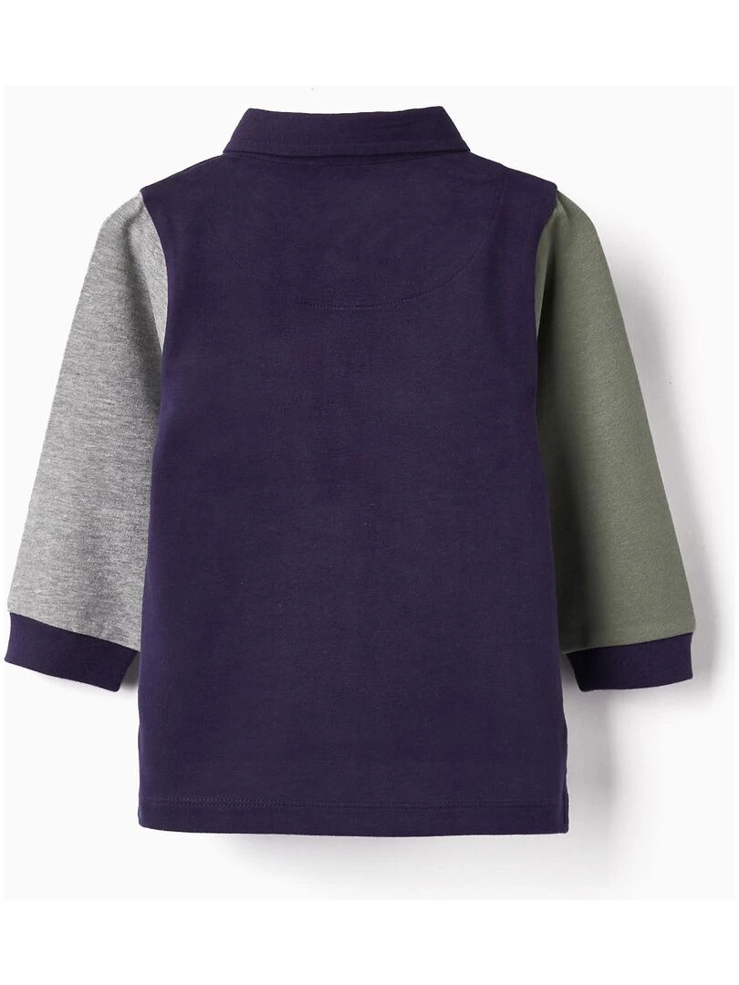 Polo à Manches Longues en Coton pour Bébé Garçon manches longues ROYALS OFF DUTY Bleu foncé