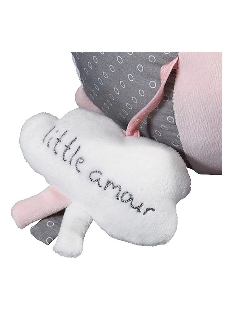 Balle d'activité bébé en velours Rose   SAUTHON   Rose