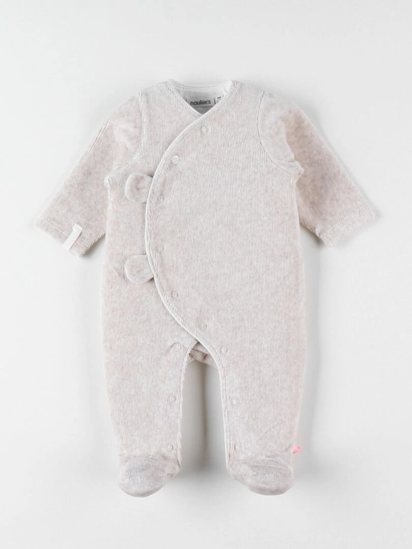 Pyjama 1 pièce en velours    Noukie's   Beige
