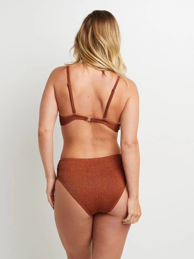 Maillot de bain culotte haute Magma   RougeGorge Lingerie   Marron
