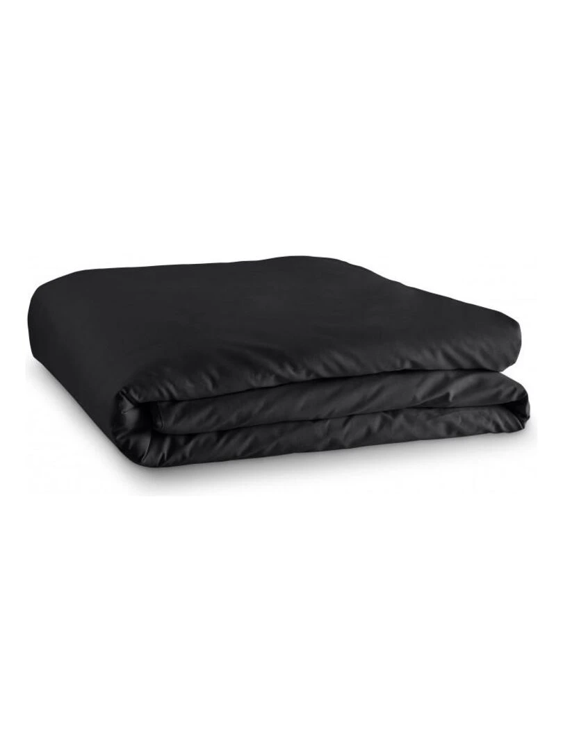 Housse De Couette Noir 260 X 240 Cm / 100% Coton / 57 Fils/cm² Pour Lit 2 Places "king Size" Noir