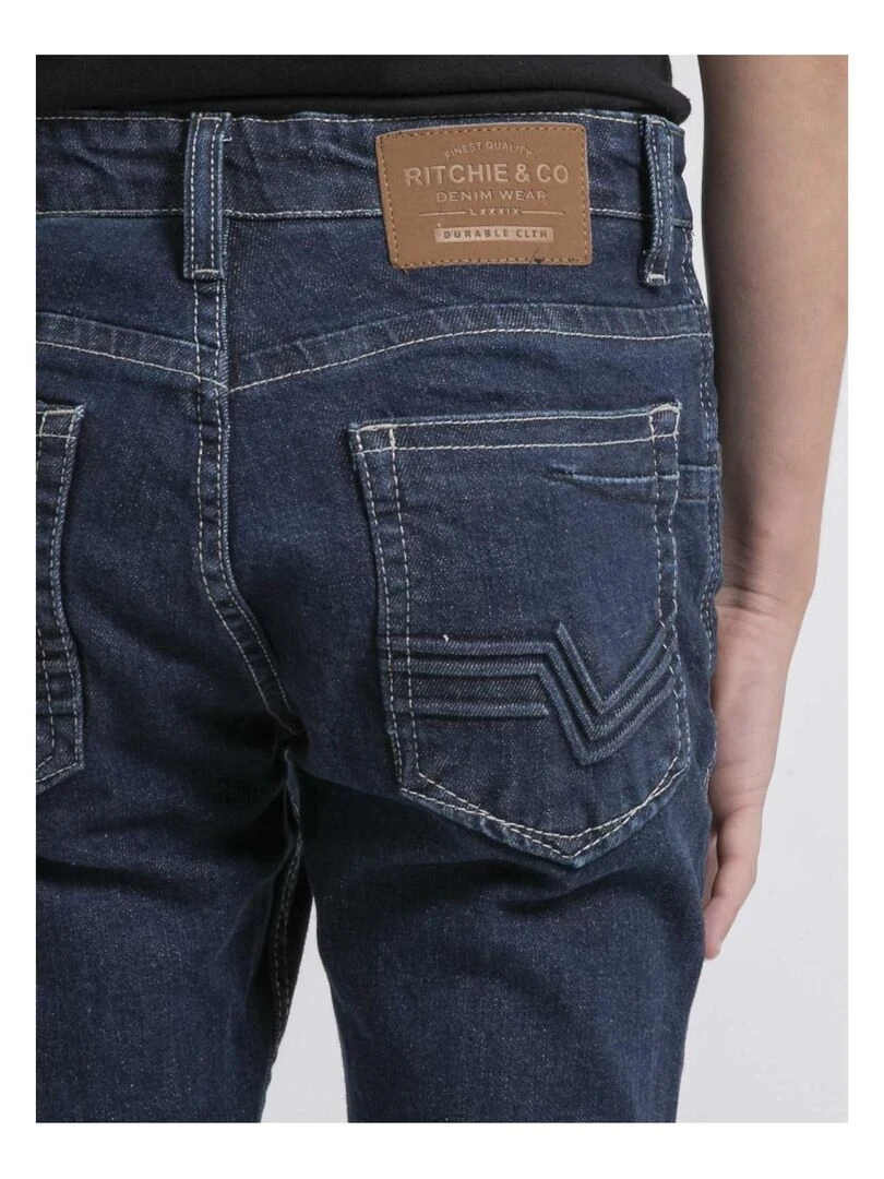 Jean coupe ajustée SALAGNON J   Bleu foncé