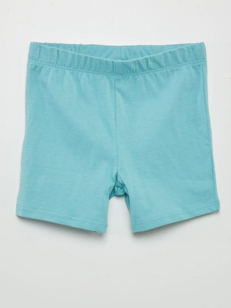 Pyjama short 2 pièces imprimé   Bleu/vert