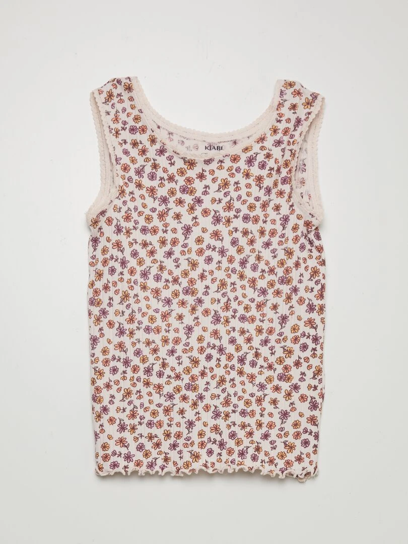 Débardeur à motif Rose