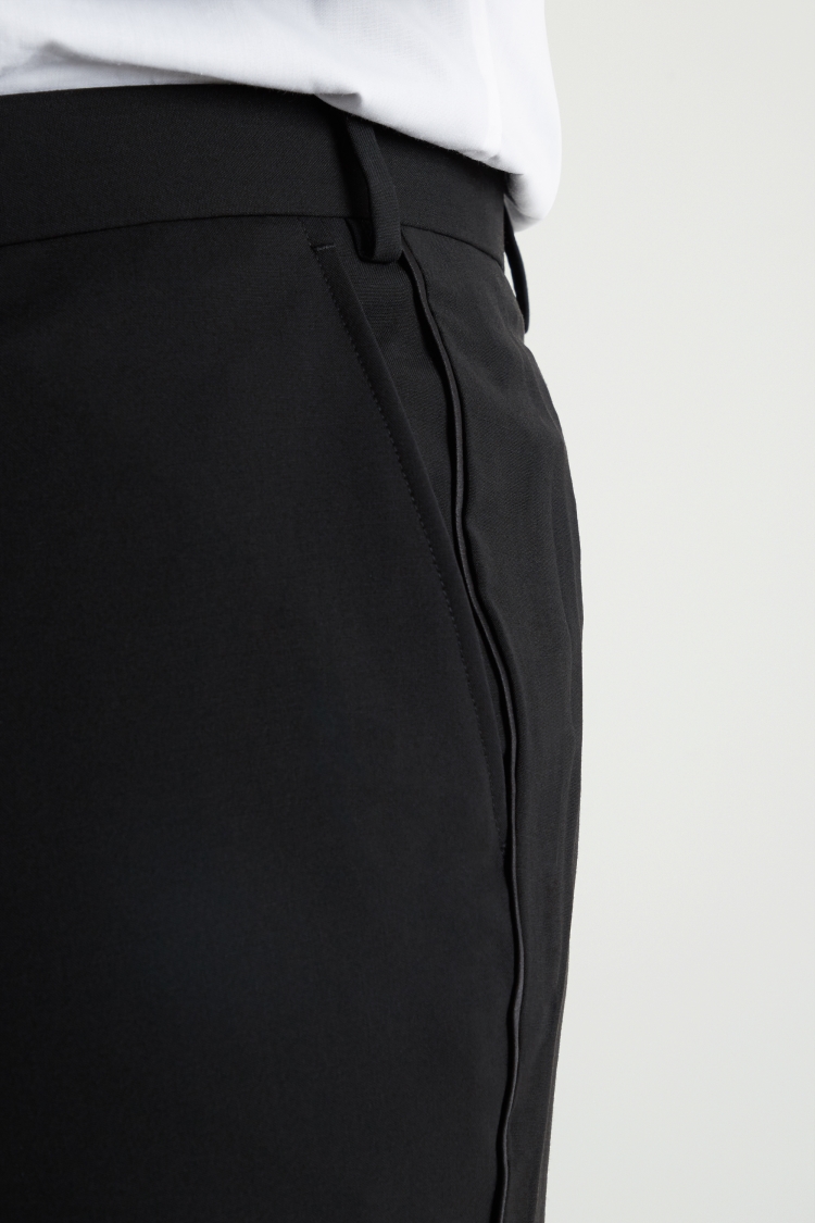 Tailored Fit Black Dress Trousers   Buy Online at Moss