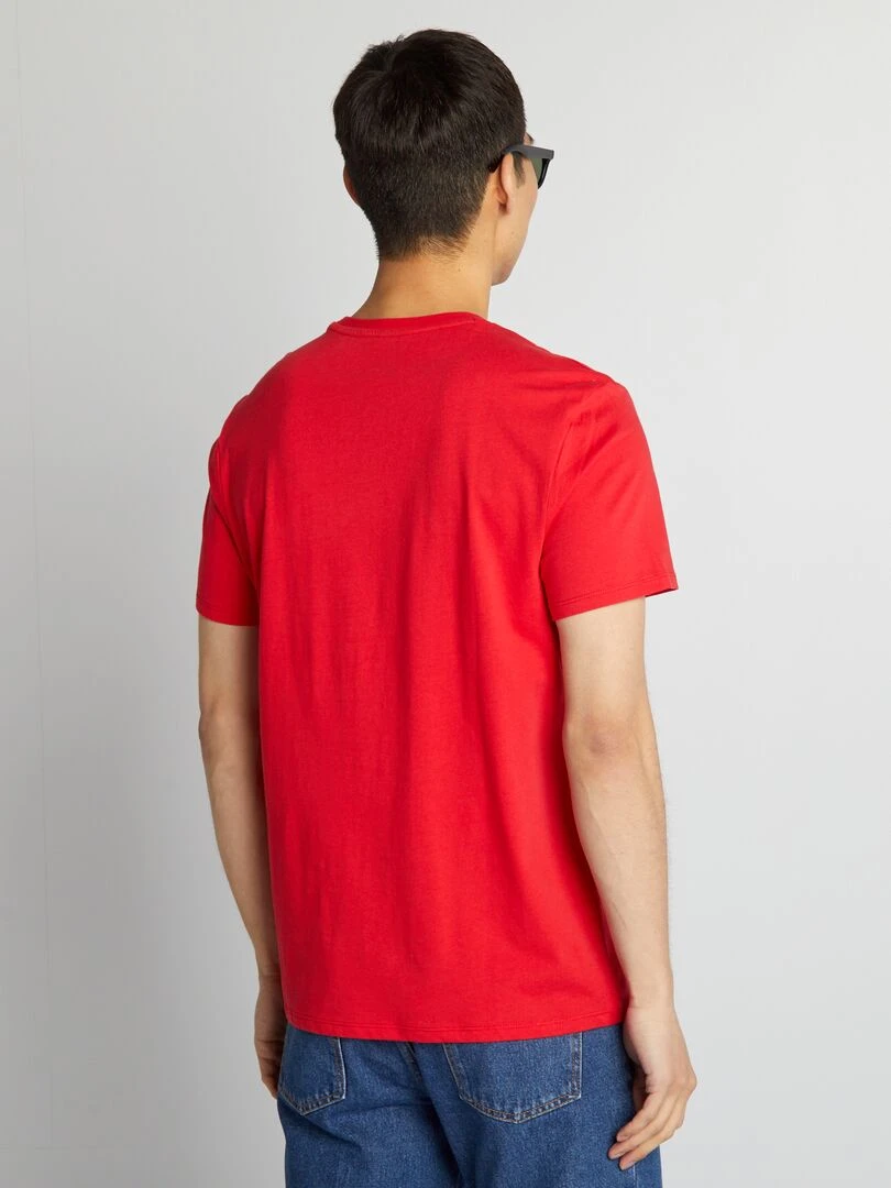 T shirt 'Nirvana' à col rond   Rouge