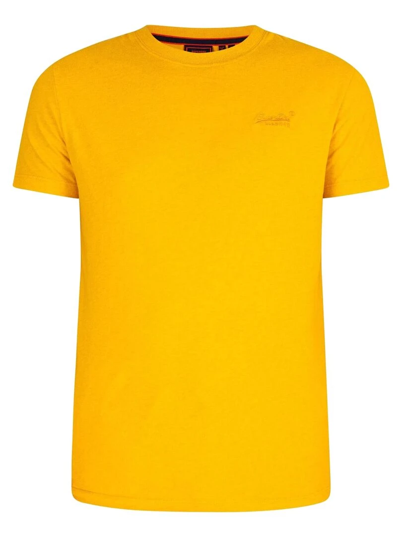 Tee shirt SuperDry vintage logo Emb Jaune