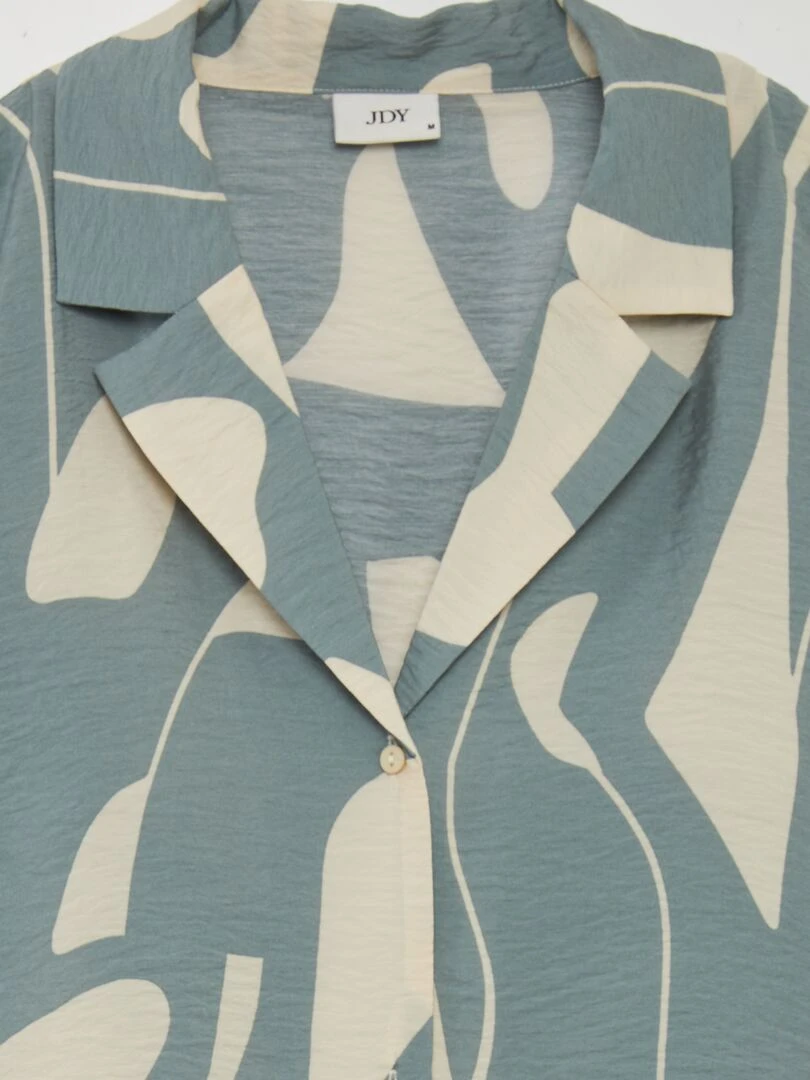 Chemise à col pyjama 'JDY' Beige/vert