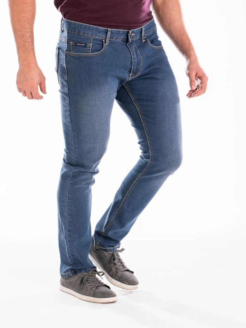 Jeans RL80 Fibreflex® brossé coupe droite ajustée 'Rica Lewis' Bleu