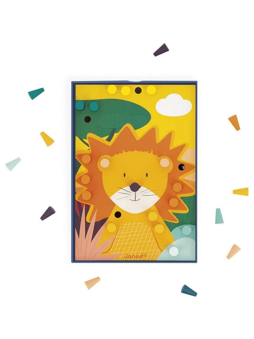 Mosaïque en bois : animaux   N/A