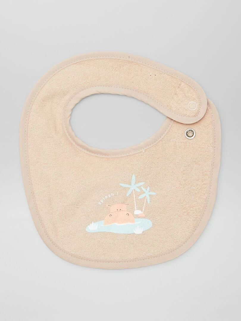 Lot de 3 bavoirs   Beige