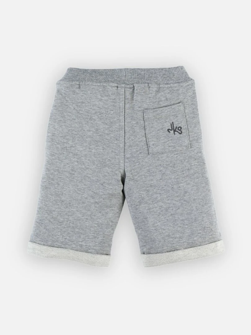 Bermuda en molleton  chiné   Noukie's   Gris