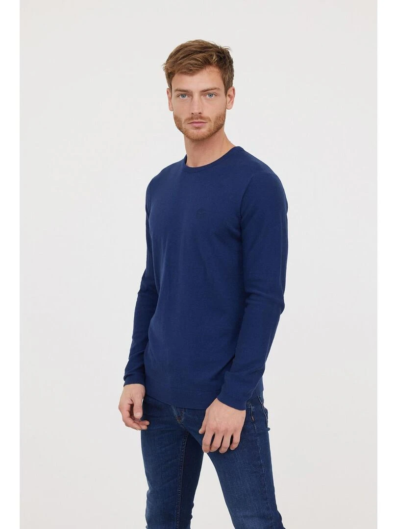 Lee Cooper Pull manches longues coton regular CORIL Bleu marine