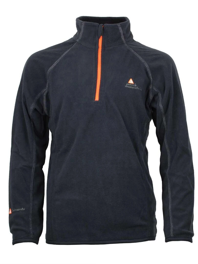 Sweat polaire garçon ECAFINE Noir Noir