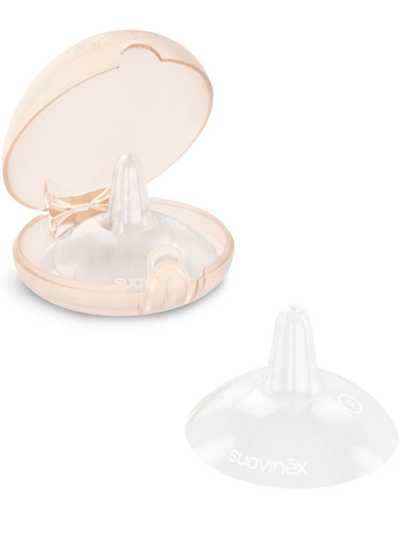 Lot de 2 bouts de sein en silicone (taille M) Rose