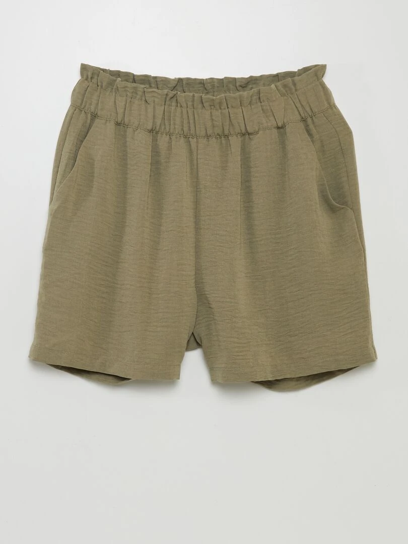 Short fluide 'JDY' Kaki