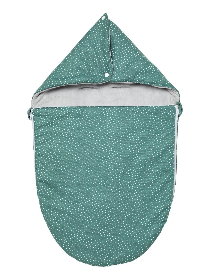 Coussin Switch 5 en 1 Grossesse allaitement transat chancelière nid d'ange Pois Vert