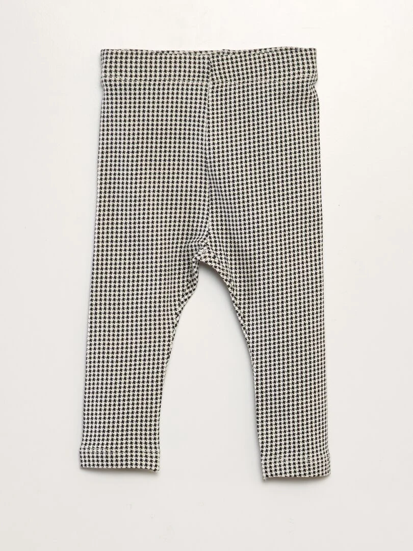Legging long fantaisie Noir et blanc