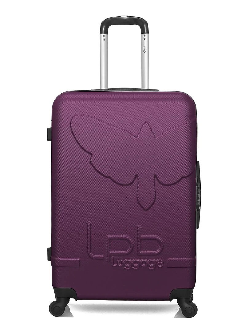 LPB LUGGAGE   SET DE 3 ABS NORINE A 4 ROUES   Violet prune