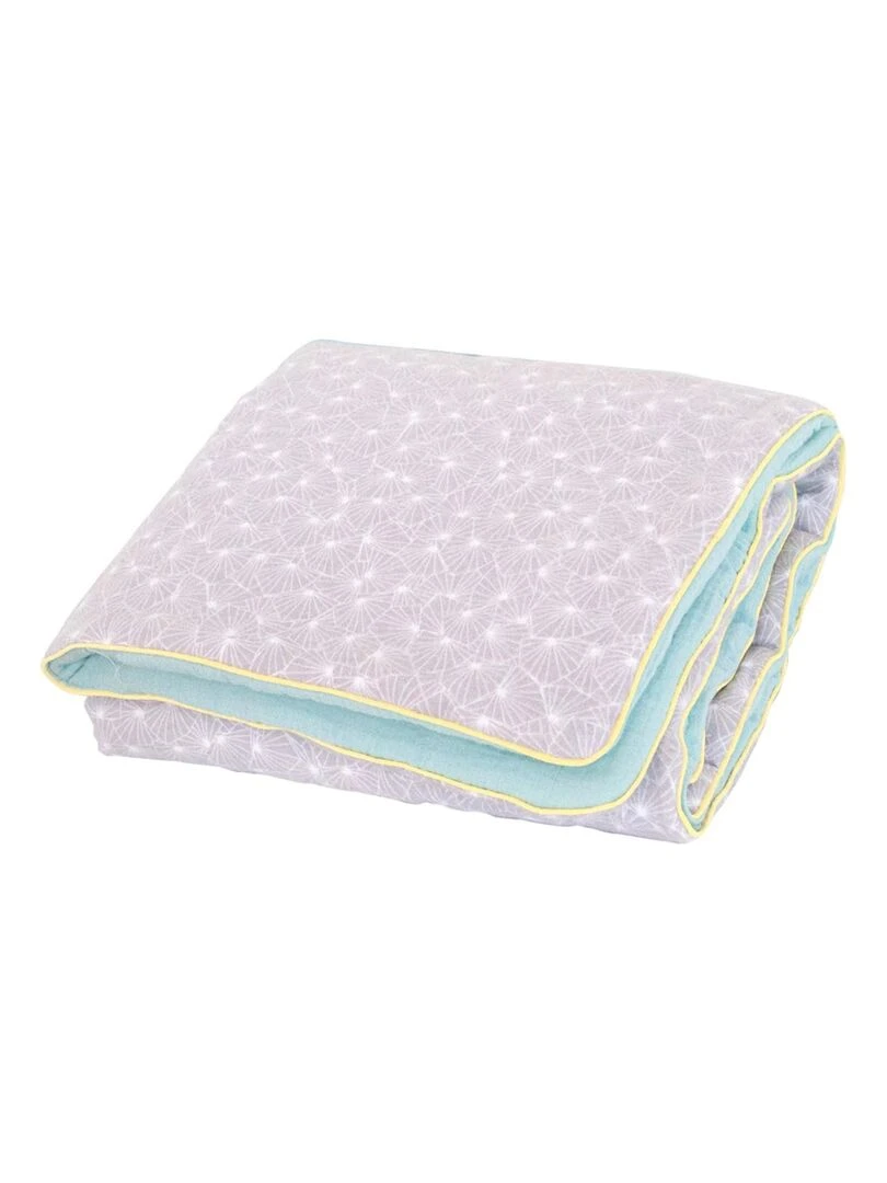 Couverture réversible Demi Lune Bleu