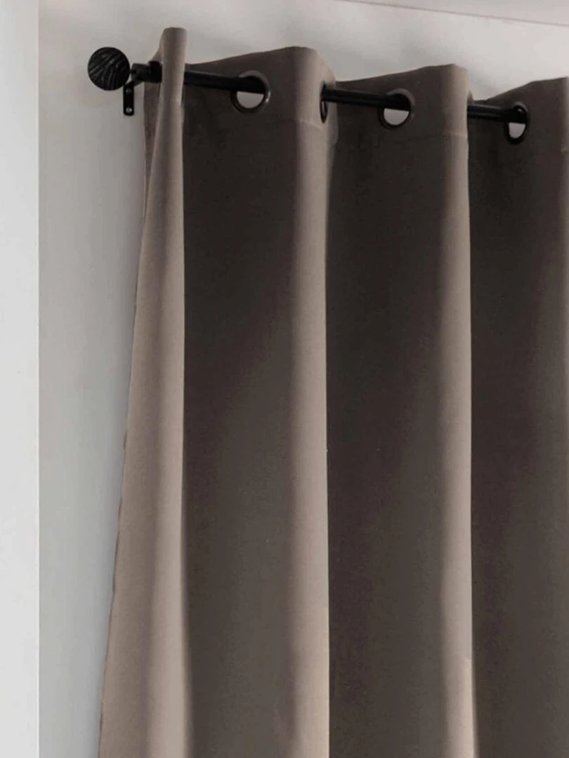 Rideau occultant uni 210gr/m2   Jaune moutarde