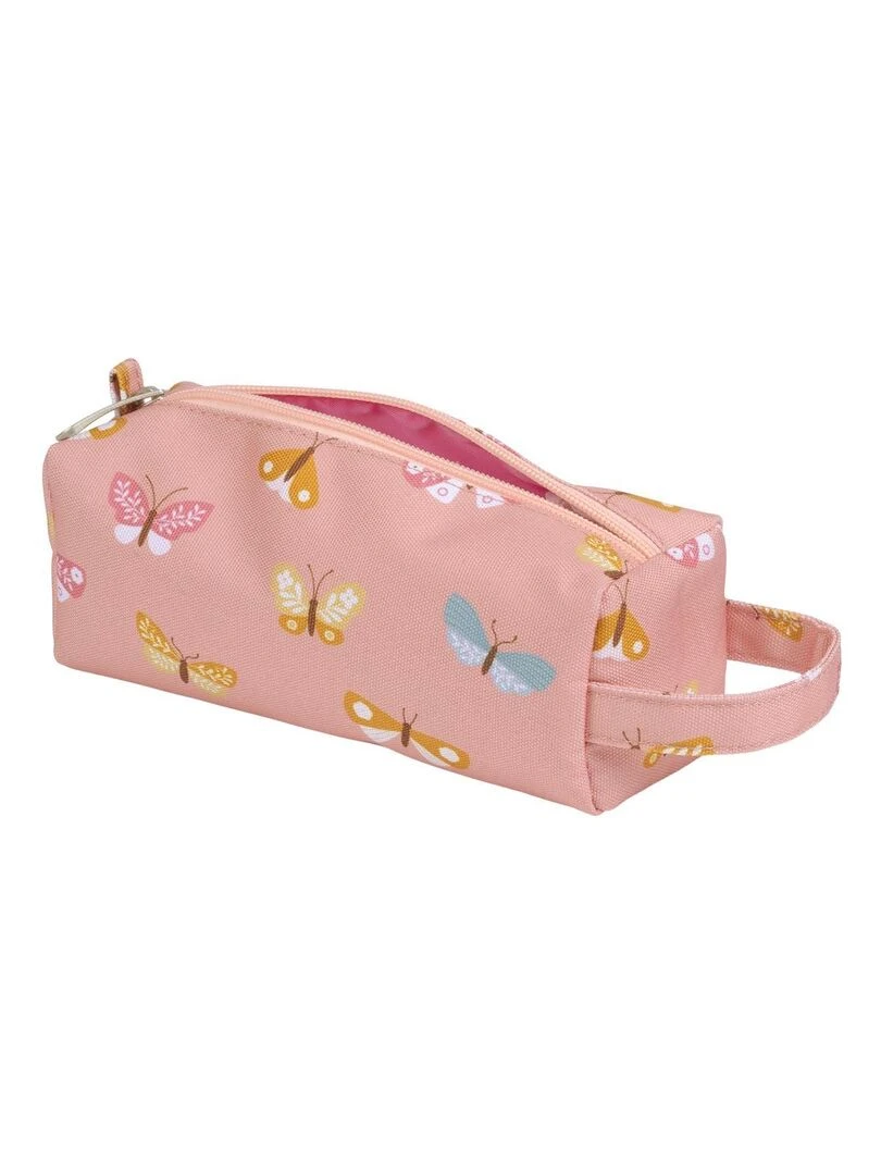 Trousse scolaire Papillons Rose