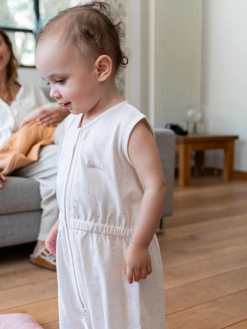 Bemini Gigoteuse  jambes séparables Jersey   Blanc cassé