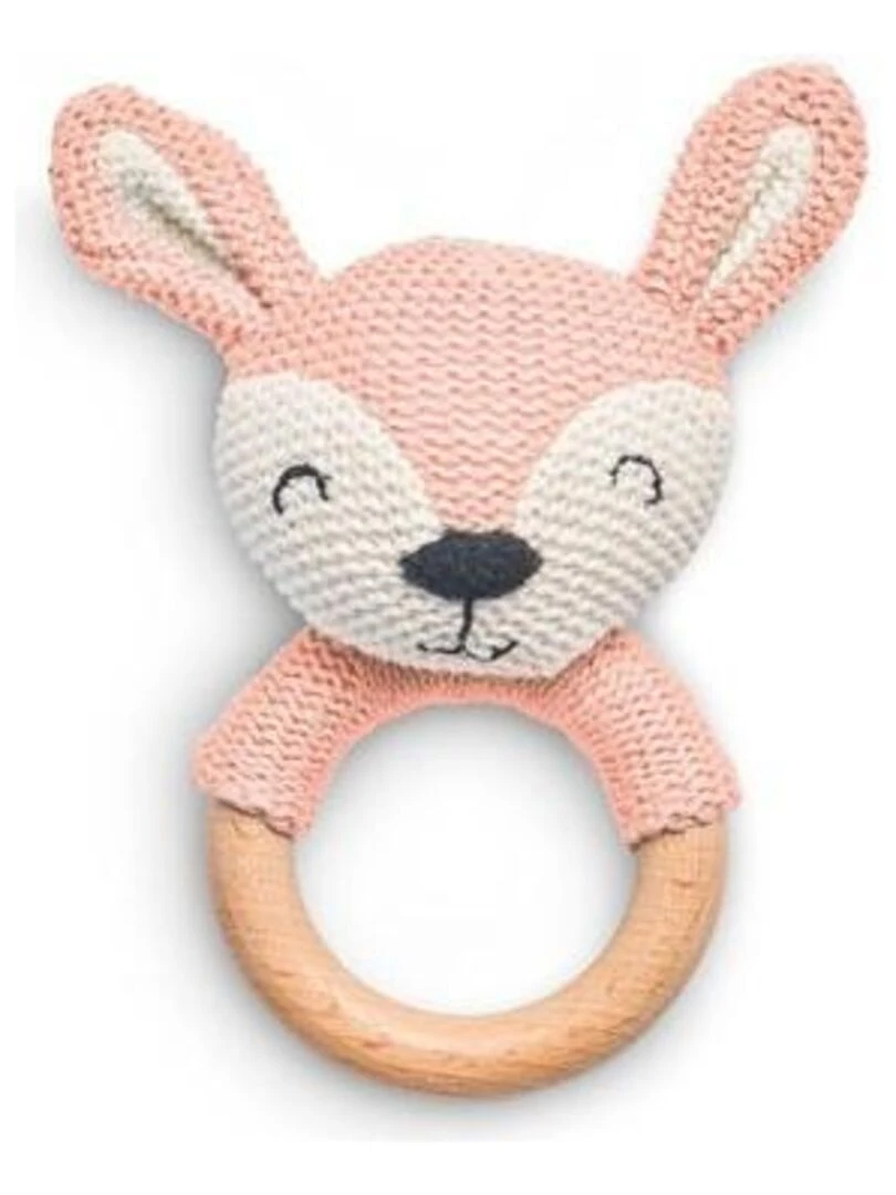 Anneau de dentition Biche Rose Pale Jollein Rose