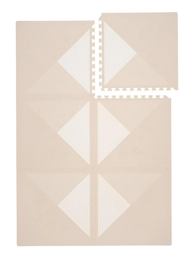 Tapis de jeu mousse KYTE PUZZLEMAT MOCHA Beige