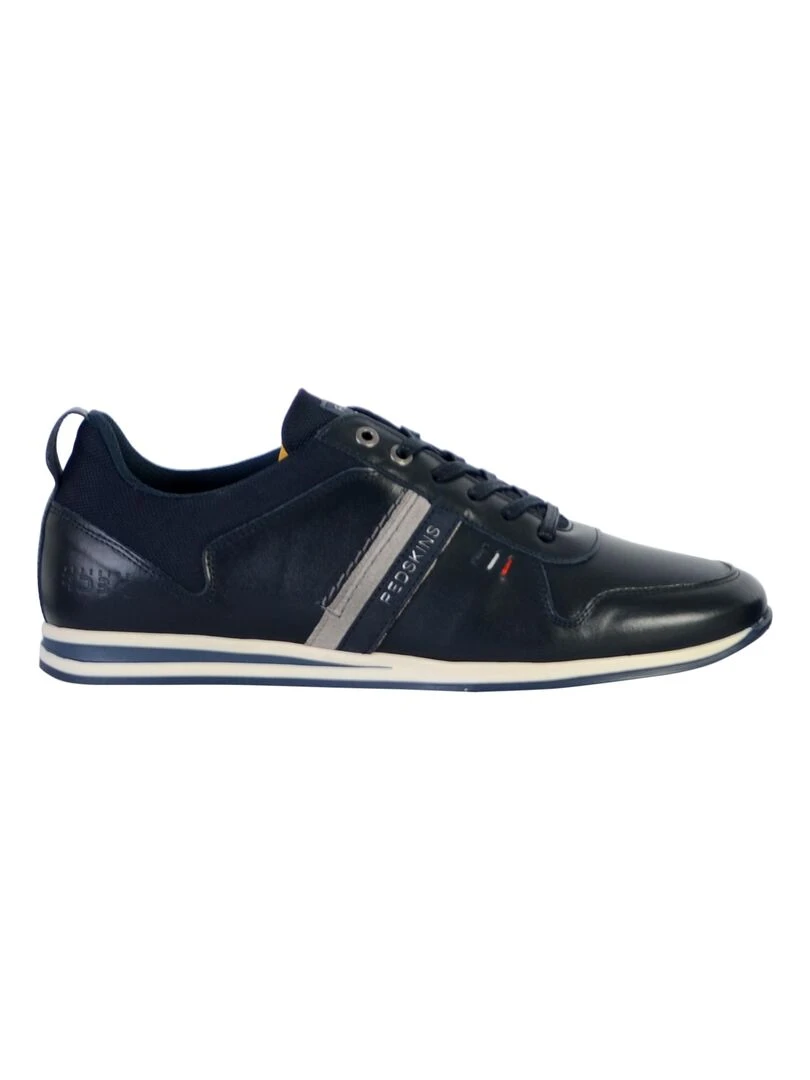 Basket Cuir Redskins Living Bleu