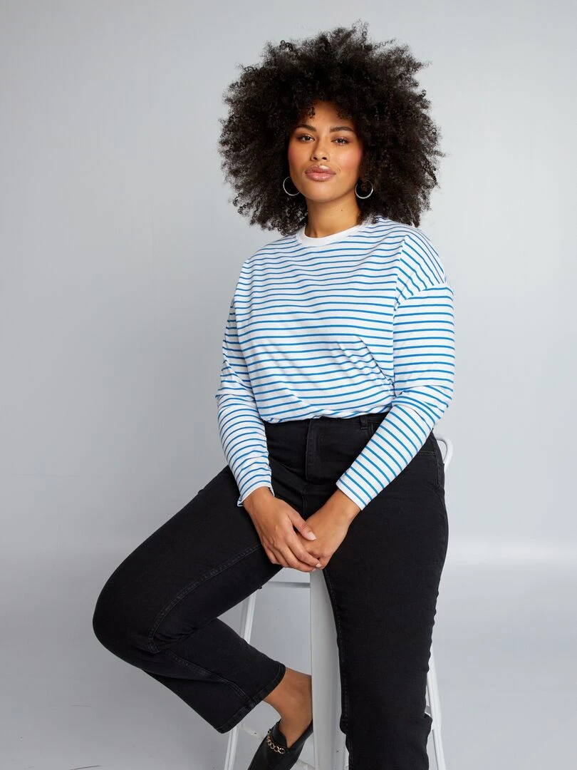 T shirt marinière Bleu