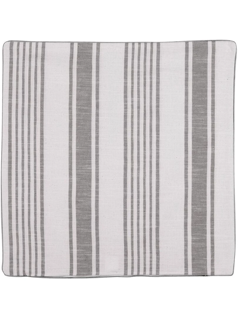 Housse de coussin Effet rayures d'antan Gris clair
