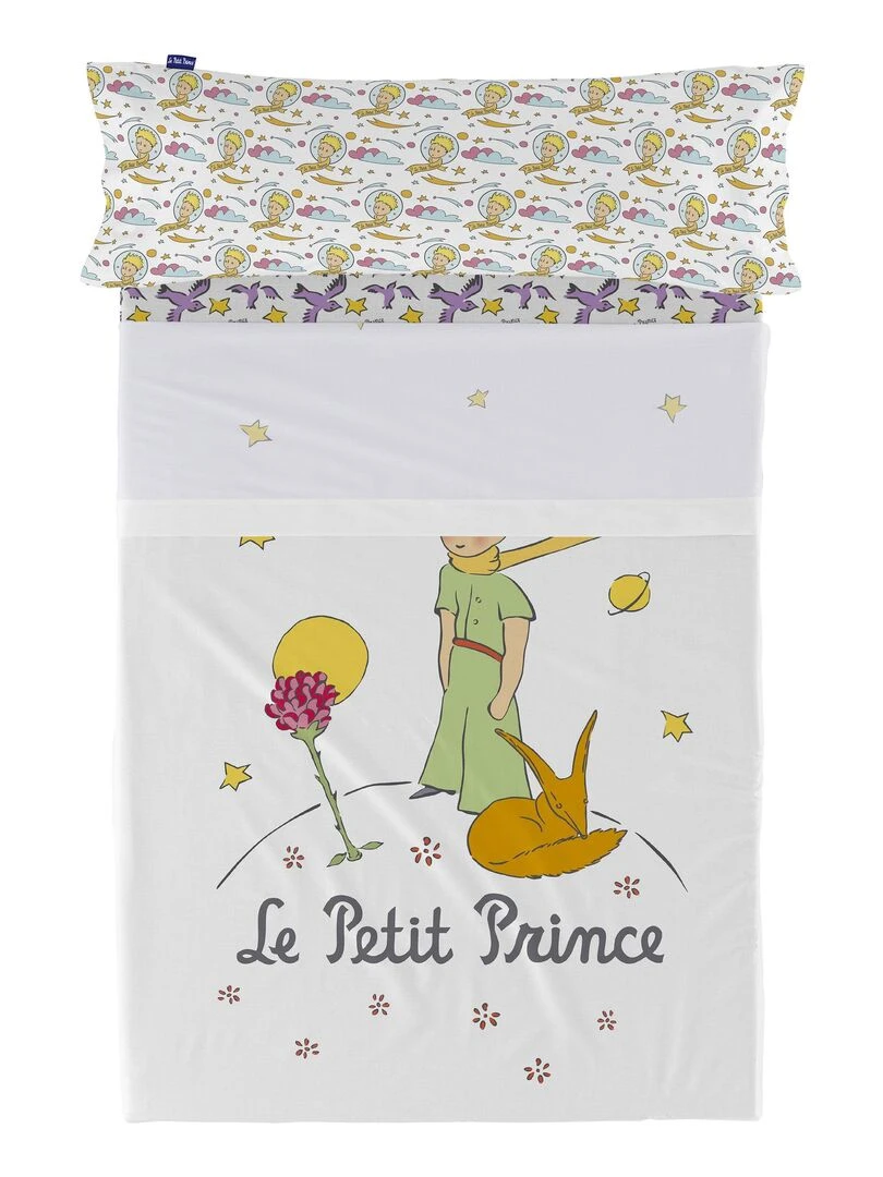 Parure de lit 2 pièces Ses amis "Happyfriday"   Blanc