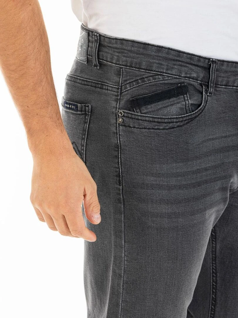 Jeans stretch RL70 Fibreflex® coupe droite tendance denim WARD 'Rica Lewis'   Gris