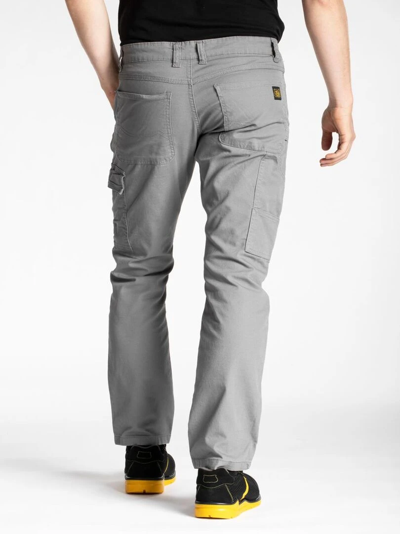 Pantalon de travail coupe charpentier stretch CARP 'Rica Lewis'   Gris