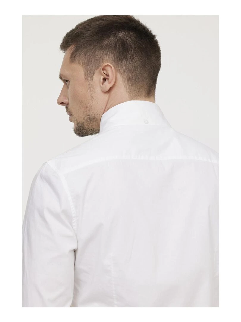 Lee Cooper   Chemise manches longues coton slim DOKITO   Blanc