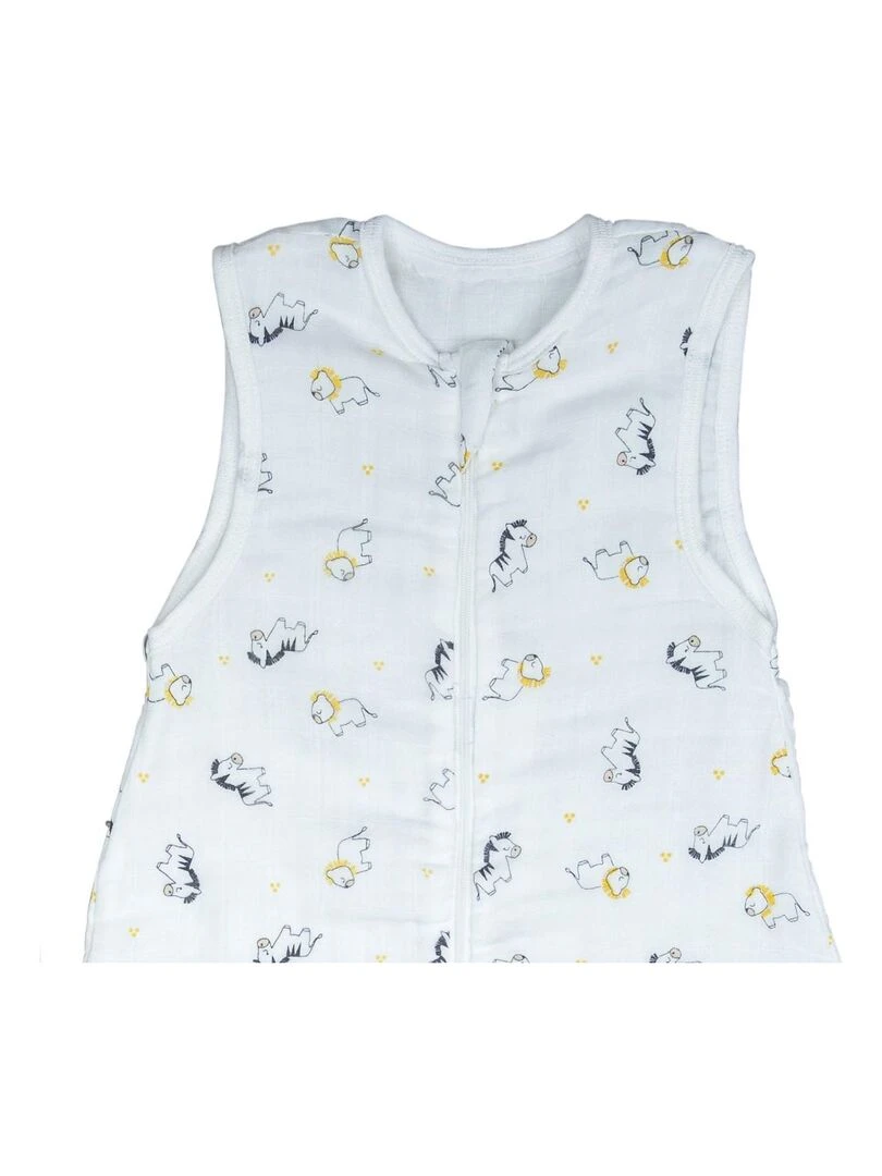 Gigoteuse lange été en coton bio SAUTHON Blanc