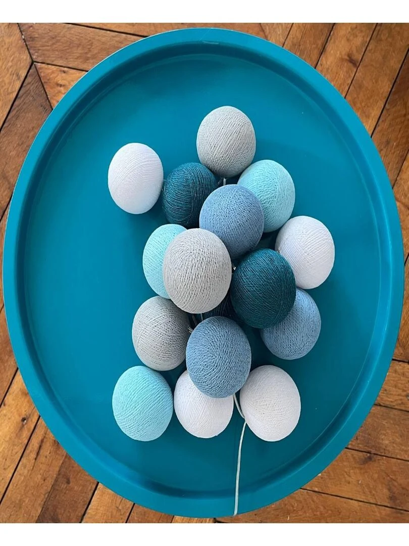 La Vague   Guirlande LED avec télécommande   Bleu céladon