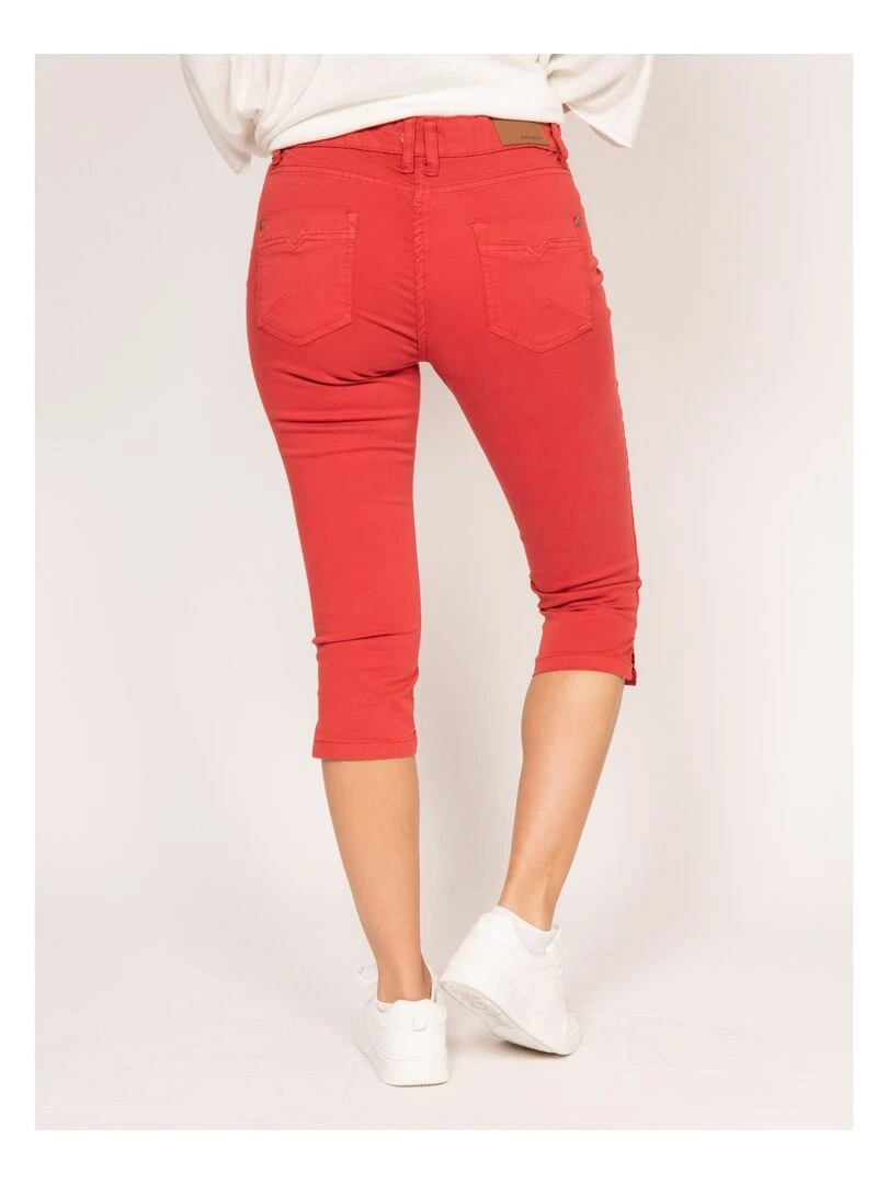 Pantacourt slim XIMI Rouge