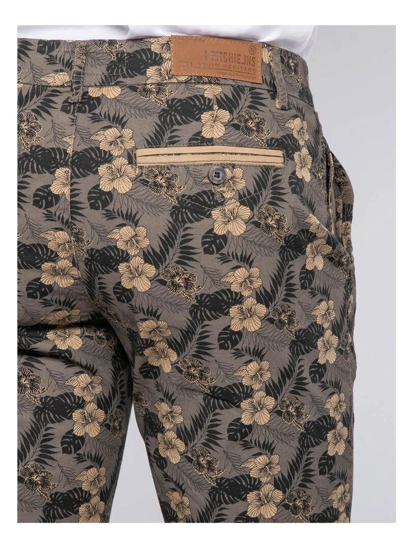 Bermuda chino motifs BOLMAK   Gris