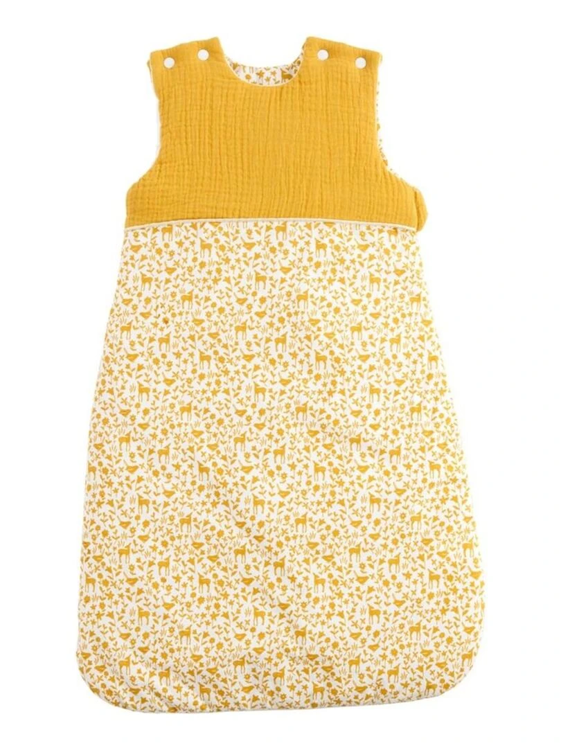 Gigoteuse ouatinée bébé en coton SAUTHON Blanc Jaune