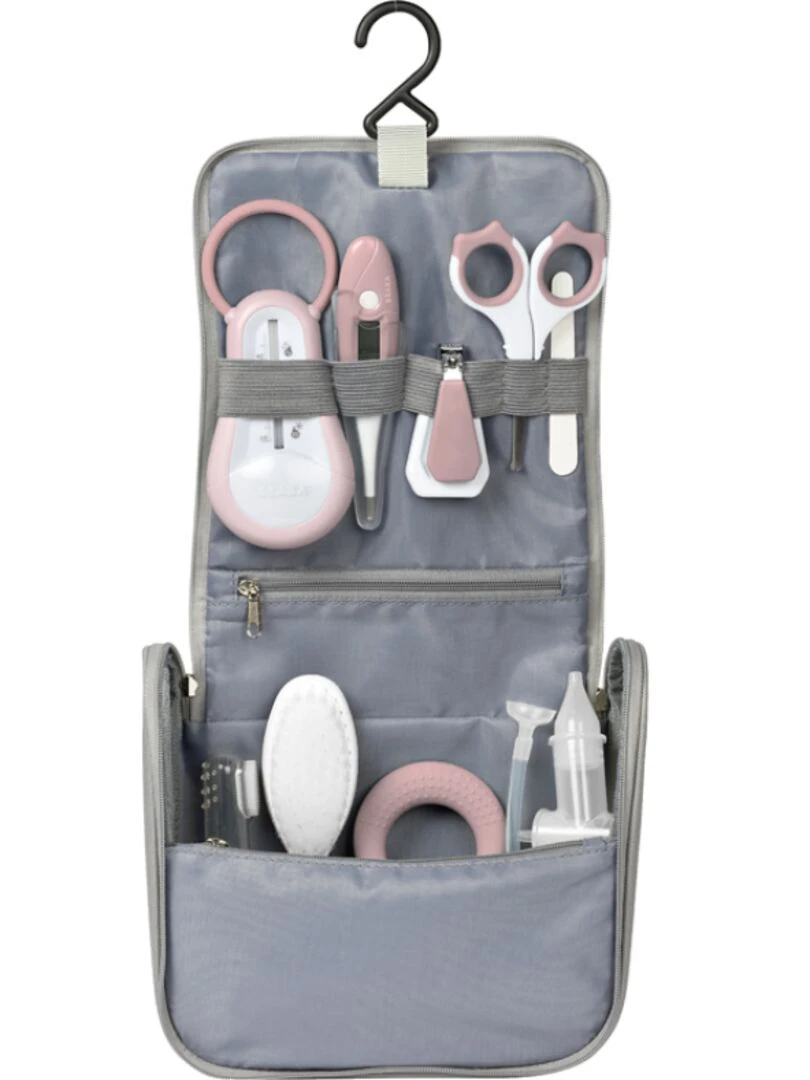 Trousse de toilette old pink (9 accessoires) Rose