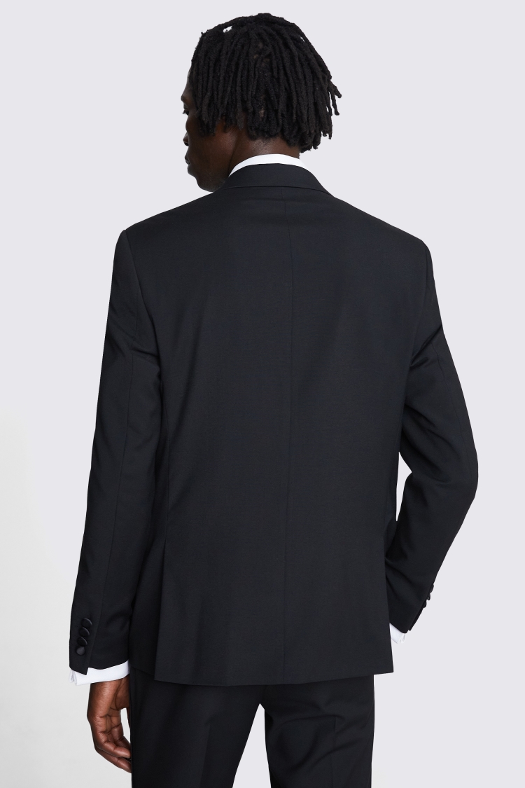 Slim Fit Black Notch Lapel Tuxedo Jacket   Buy Online at Moss