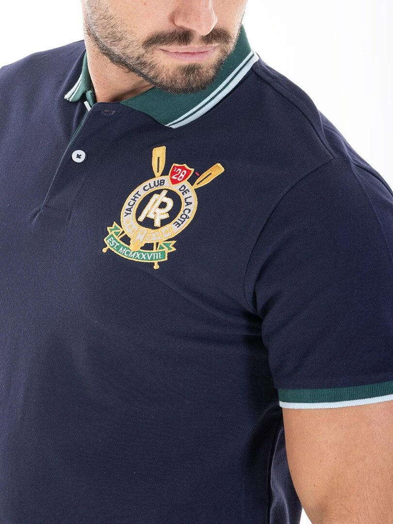 Polo yachting brodé CALLUM 'Rica Lewis' Bleu