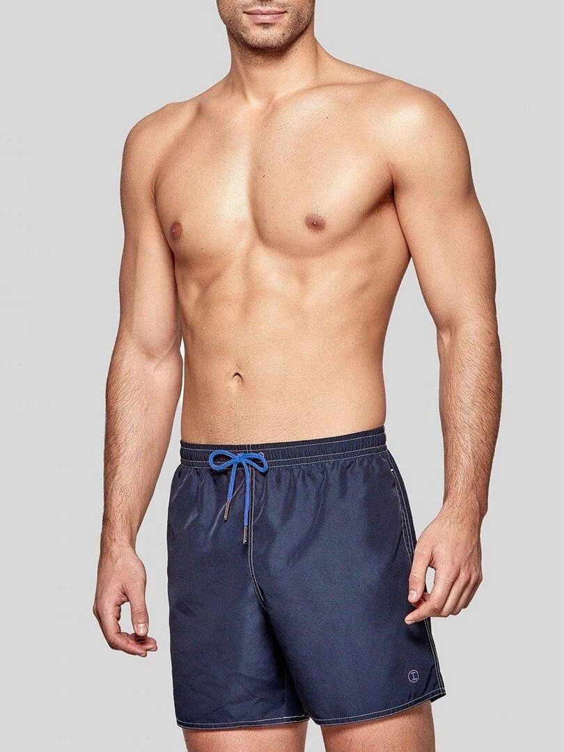 Maillot de bain short à séchage rapide Bleu