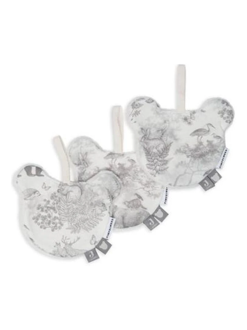 Attache Sucette Pimpelmees   Animaux Forêt   Jollein   Gris