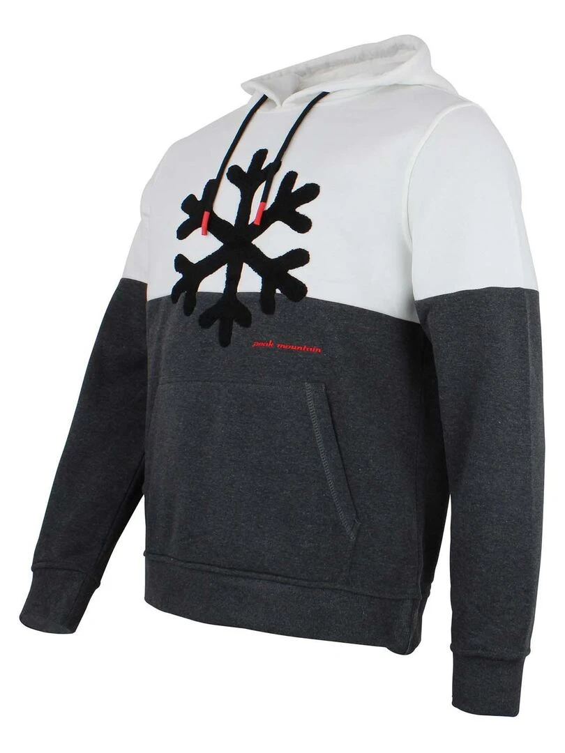 Sweat à capuche  homme CARLO   PEAK MOUNTAIN   Gris