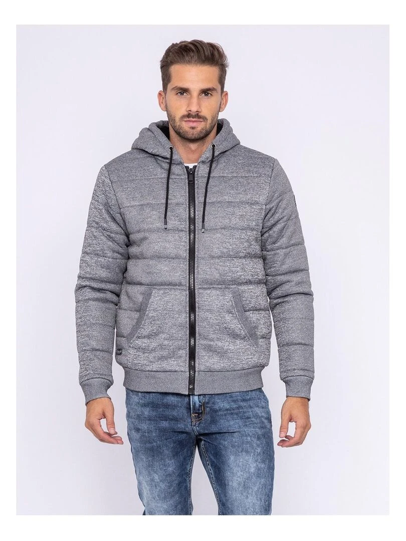 Veste fourrée capuche ZELKO Gris