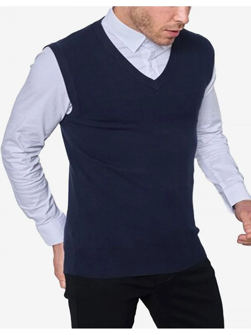 Pull debardeur Kebello   Bleu marine